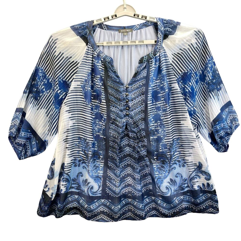 Roz & Ali Women Blouse Size 3XL